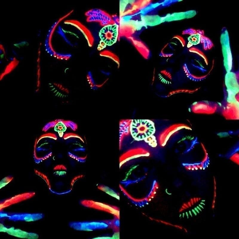 Blacklight Makeup! · A Face Painting · Art, Drawing, and MakeUp