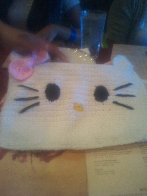 Knitted Hello Kitty Purse ? A Shoulder Bag ? Crochet on Cut Out + Keep