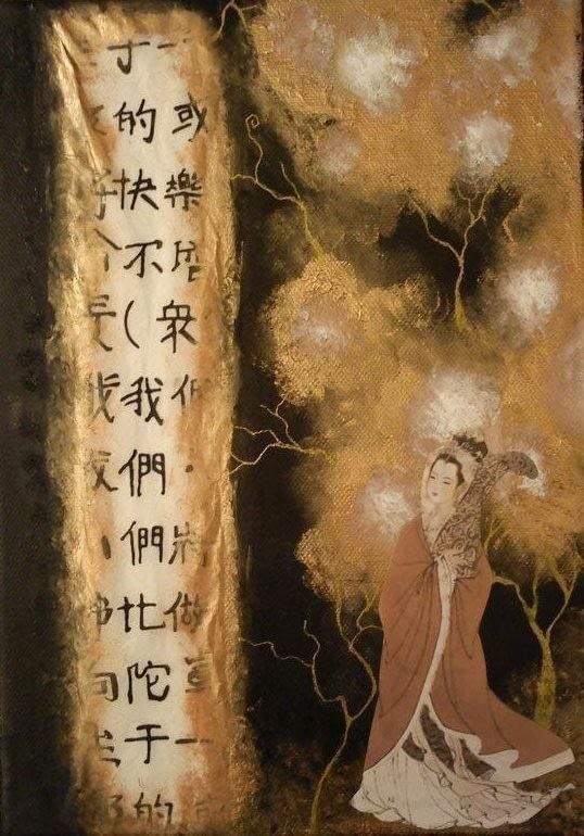 Easy Japanese Painting · How To Make A Mixed Media · Art, Collage, and