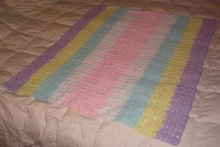 Completed Project: Coconut Candy Crochet Baby Blanket Picture #1