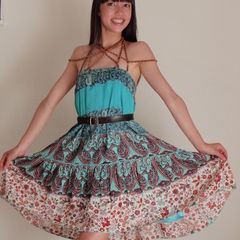 Bead Choker Dress