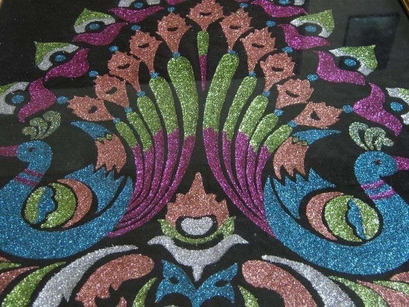 Glitter Painting · How To Make A Piece Of Glitter Art · Decorating on