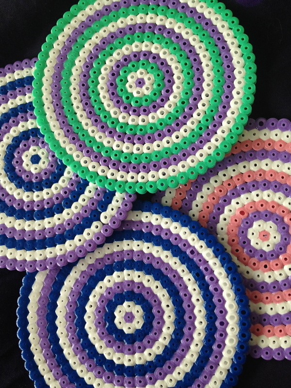Hama Bead Coasters · A Beaded Coaster · Version by June C.