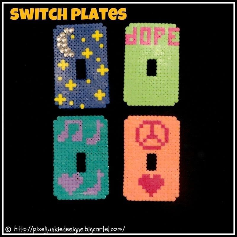 Awesome Perler Bead Creations A Pair Of Pegboard Bead Earrings Art