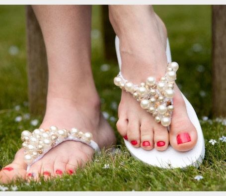 Beaded Flip Flops Diy Â· How To Make A Sandal  Flip Flop Â· Beadwork ...
