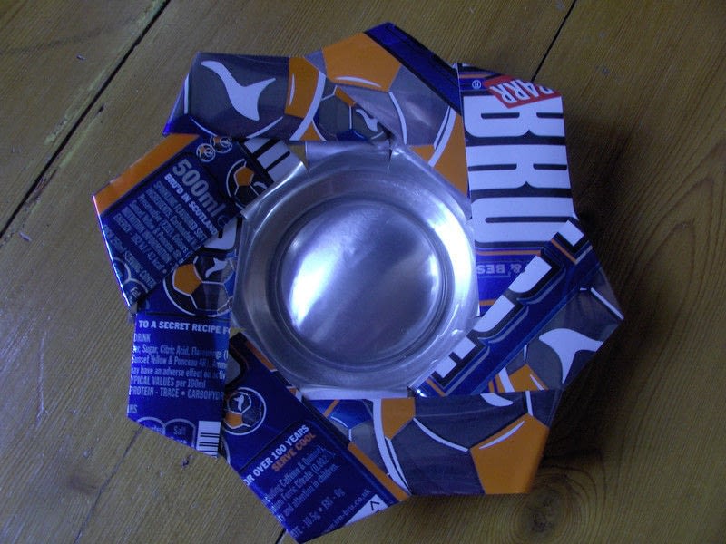 Soda/Beer Can Ashtrays · An Ashtray · Version by Charlotte H.