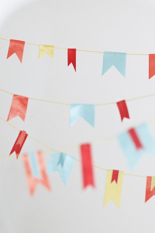 Make Easy Ribbon Bunting · Bunting · Creation by Nikki W.