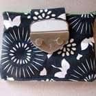 Cute Black, Cream, & Olive Clutch