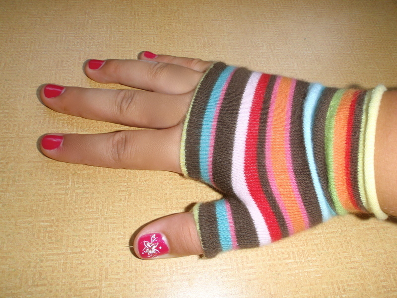 Sock Gloves · Fingerless Gloves · Sewing on Cut Out + Keep · Version by