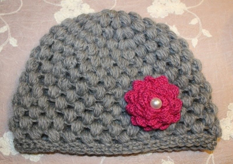 Crochet Puff Stitch Hat ? How To Make A Beanie ? Crochet on Cut Out ...