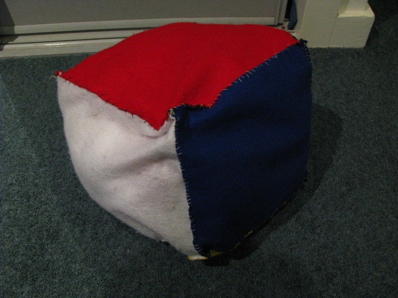 Cube Pillow! · A Shaped Cushion · Sewing on Cut Out + Keep · Creation