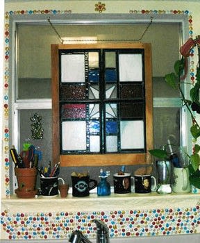 Completed Project: Easy Marble Backsplash Picture #1