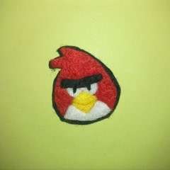 Red Angry Bird Felt Pin Badge