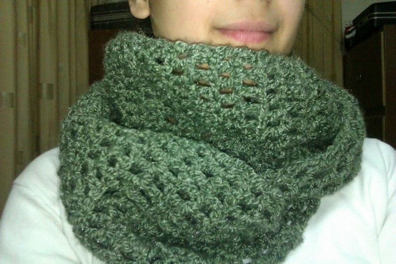 Crocheted Infinity Scarf Very Easy ? How To Make A Knit ...