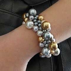 Homemade Beginner Jewelry Making Project A Diy Clustered Pearl Bracelet