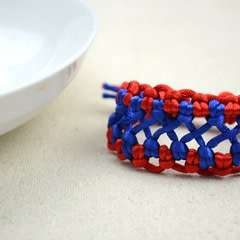 Handmade Fashion Jewelry Bicolor Woven Hemp Bracelet Patterns For Guys