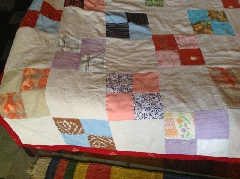 Quilt From Old Clothes · A Patchwork Quilt · Sewing on Cut Out + Keep