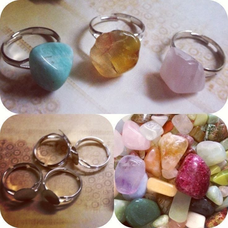 Fast And Easy Rock/Stone Rings · How To Make A Gemstone Ring · Jewelry