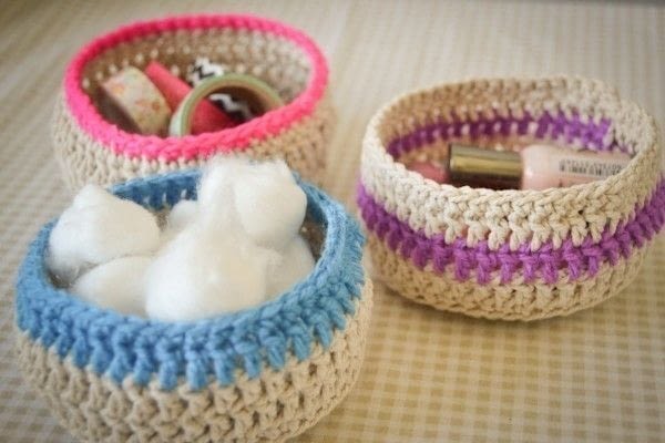 Easy Crochet Baskets ? How To Stitch A Knit Or Crochet ...