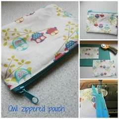 Owl Zippered Pouch