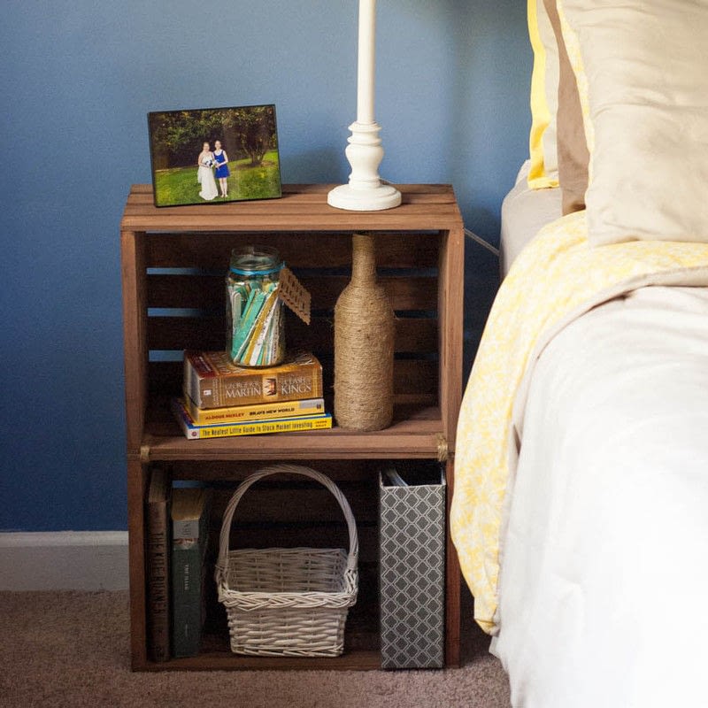 Distressed Bedside Tables · How To Make A Side Table · Home + DIY on