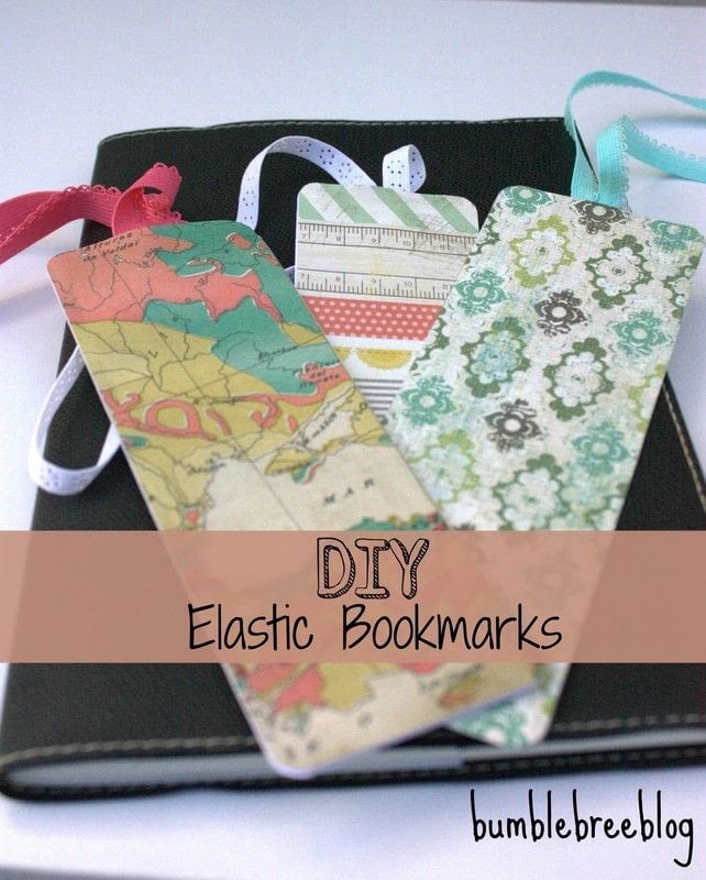 Diy Elastic Bookmark · How To Make A Bookmark · Papercraft on Cut Out