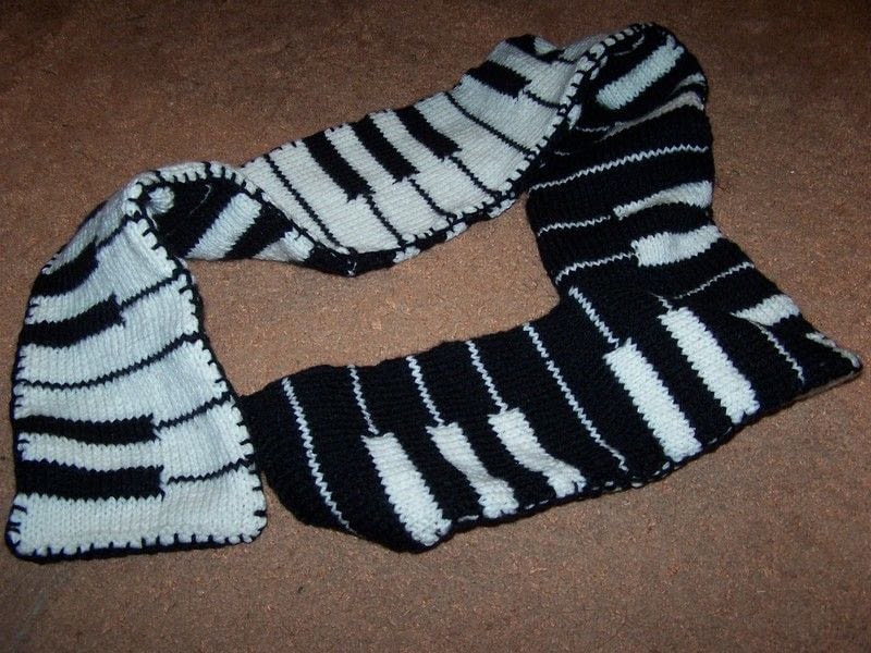 Piano Scarf Pattern images