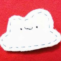 Felt Cloud Brooch
