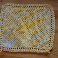 Super Easy Knit Potholder 