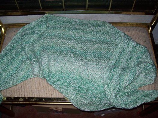 garter stitch triangle shawl