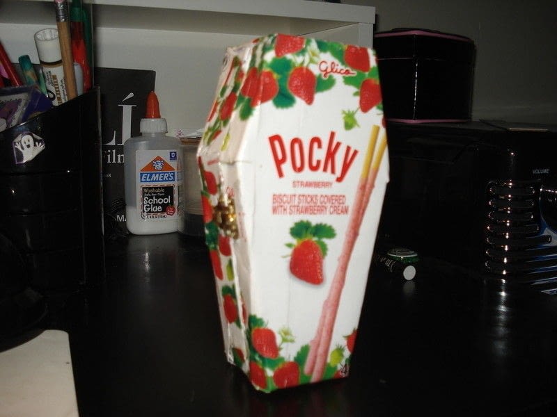 Pocky Coffin Box · How To Make A Coffin Shaped Box · Construction and Paper Folding on Cut Out