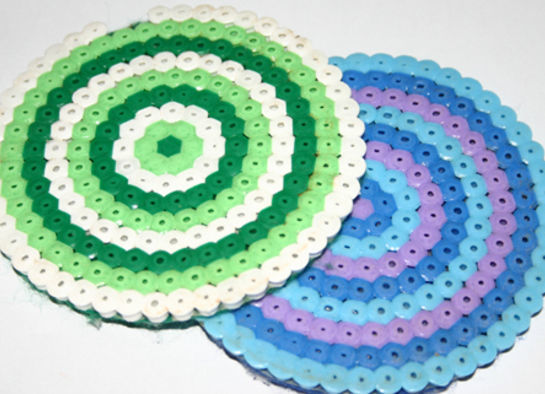 Hama Bead Coasters · A Beaded Coaster · Pegboard on Cut Out + Keep