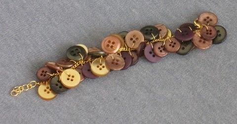 Completed Project: Fall Colors Button Bracelet Picture #1