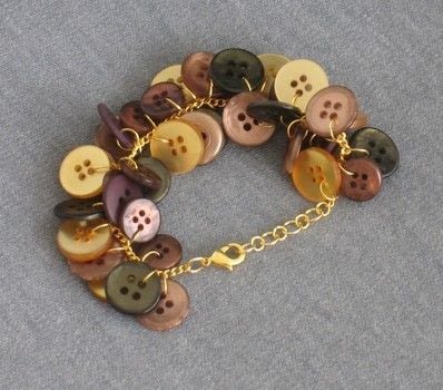 Completed Project: Fall Colors Button Bracelet Picture #1