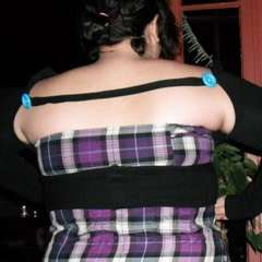 Cross Over Button Clasp Shrug