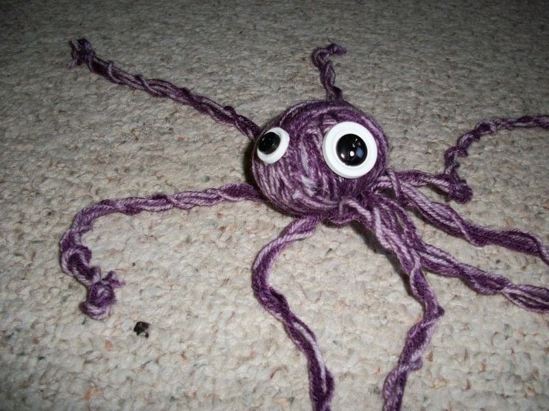 Yarn Octopus · How To Make An Octopus Plushie · Yarn Craft on Cut Out