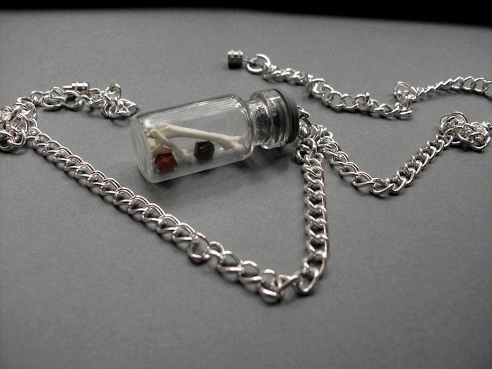 Tiny Glass Bottle Necklace · A Vial · Jewelry Making on Cut Out + Keep
