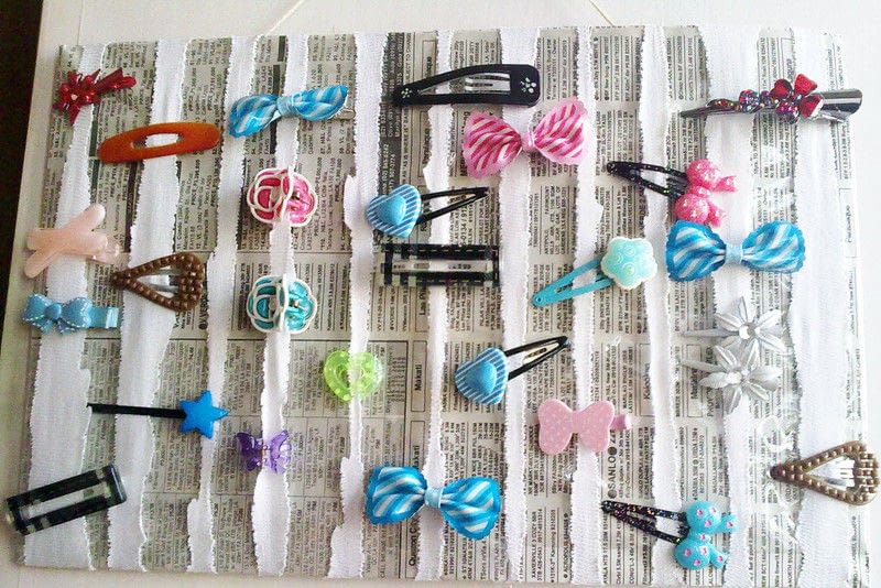 Hair Clip Organizer · A Hair Accessory Holder · Construction on Cut Out
