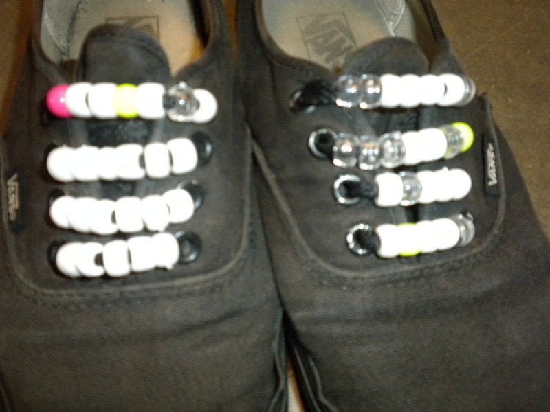 Beaded Shoelaces A Shoe Lace Beadwork On Cut Out Keep