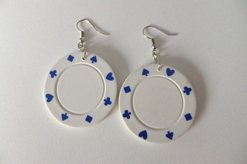 Poker Chip Earrings · A Pair Of Coin Earrings · Jewelry Making on Cut