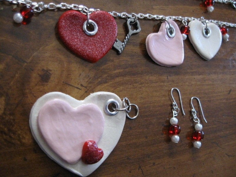 Fimo Heart Bracelet · A Bracelet · Jewelry Making and Molding on Cut Out + Keep