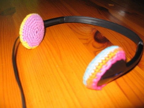 Completed Project: Funky Crochet Headphone Covers Picture #1