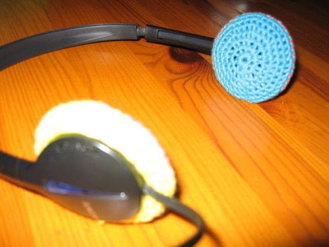 Completed Project: Funky Crochet Headphone Covers Picture #1