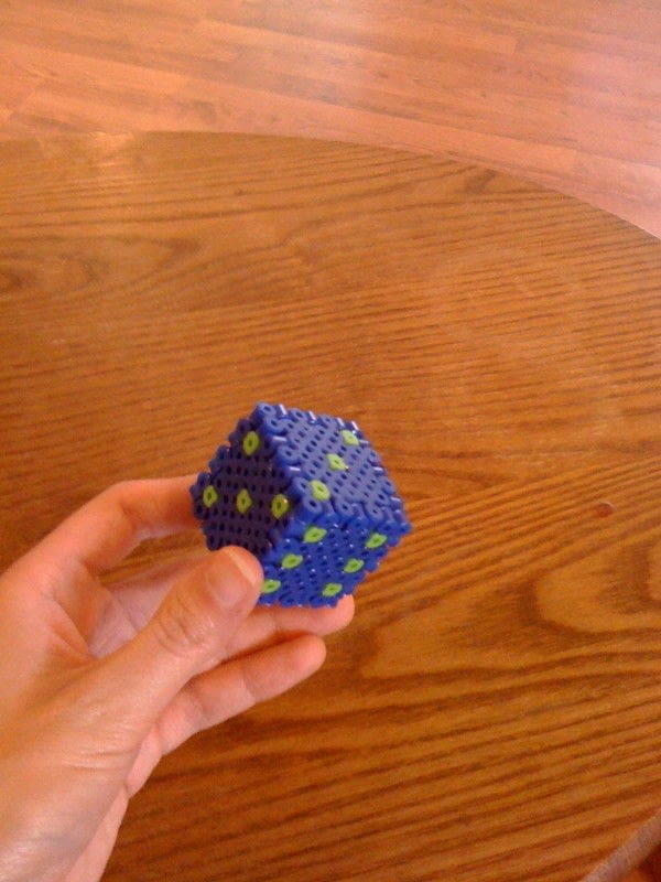 Perler Bead 3 D Dice · How To Make Dice · Beadwork, Pegboard, and