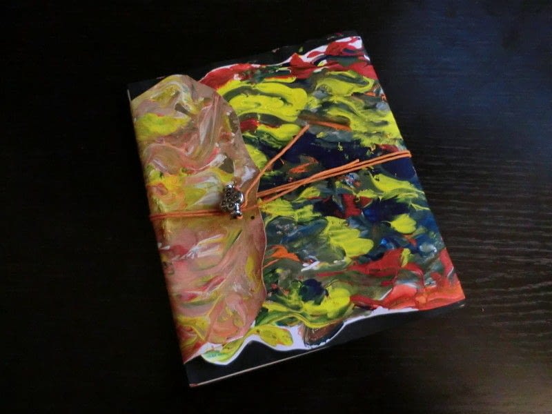 Paint Splatter Sketch Book · How To Make A Sketchbook · Construction