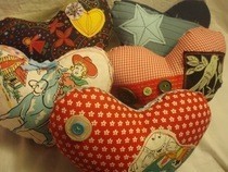 Scrappy Stuffed Heart