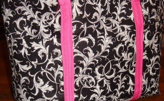 Black, White And Pink Purse