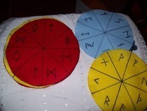 Eight Fold Wheel Rune Casting Cloth Sets