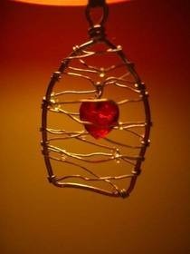 Heart In Cage Necklace