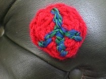 Finger Knit Brooches